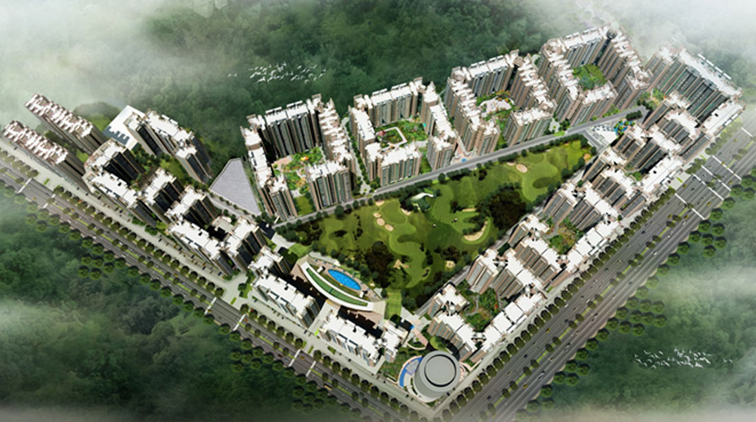 Arial View - Golf Homes - Amrapali